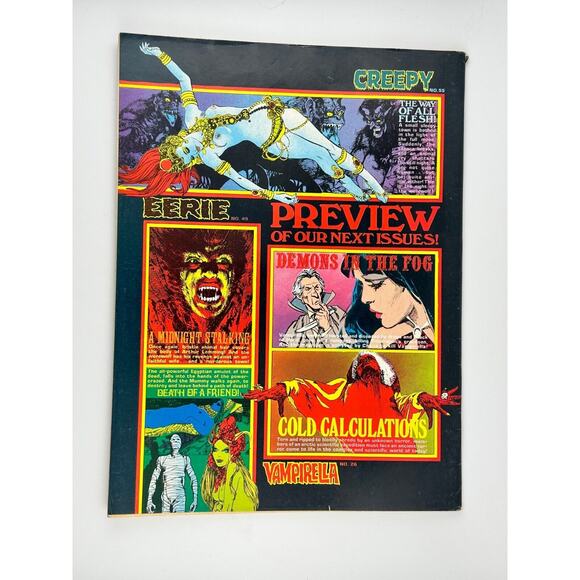 CREEPY #54 Warren 60s 70s Bronze Age Vtg 1973 Horror Magazine FN- - Picture 2 of 4